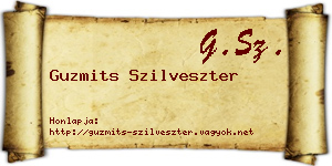 Guzmits Szilveszter névjegykártya