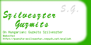 szilveszter guzmits business card